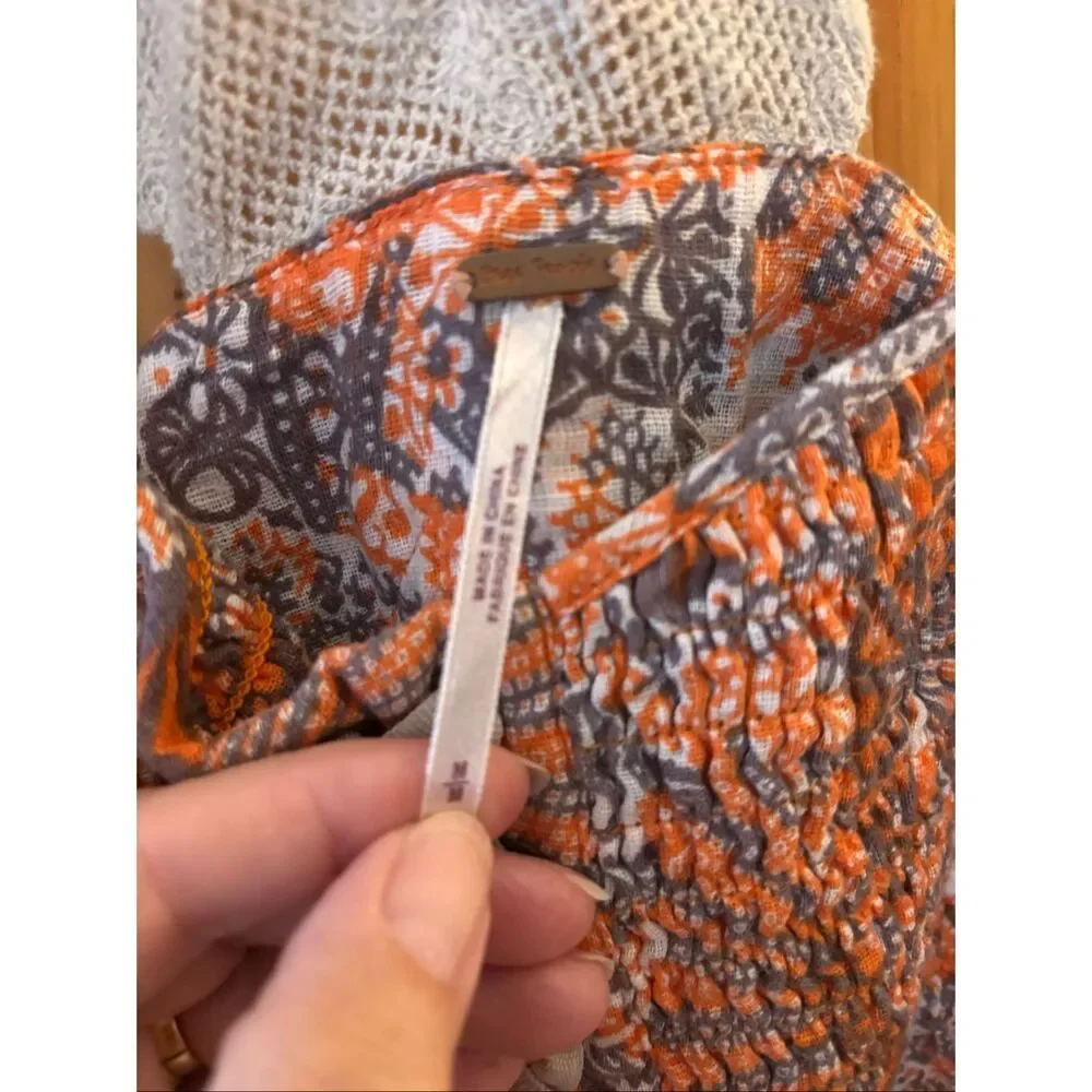 Free People Smocked Bodice Tank Top